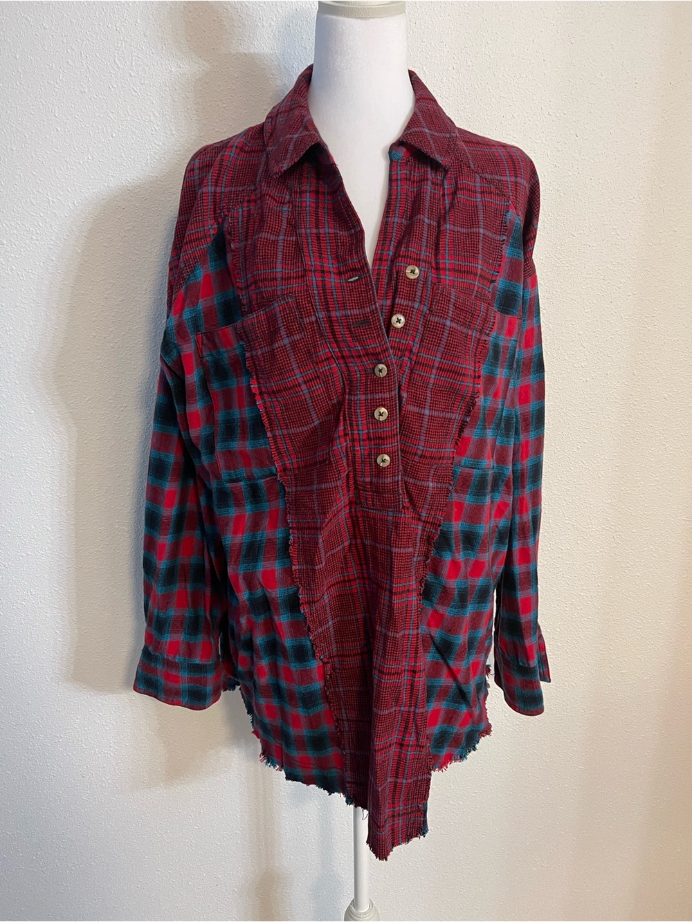 NWOT Free People Flannel Tunic